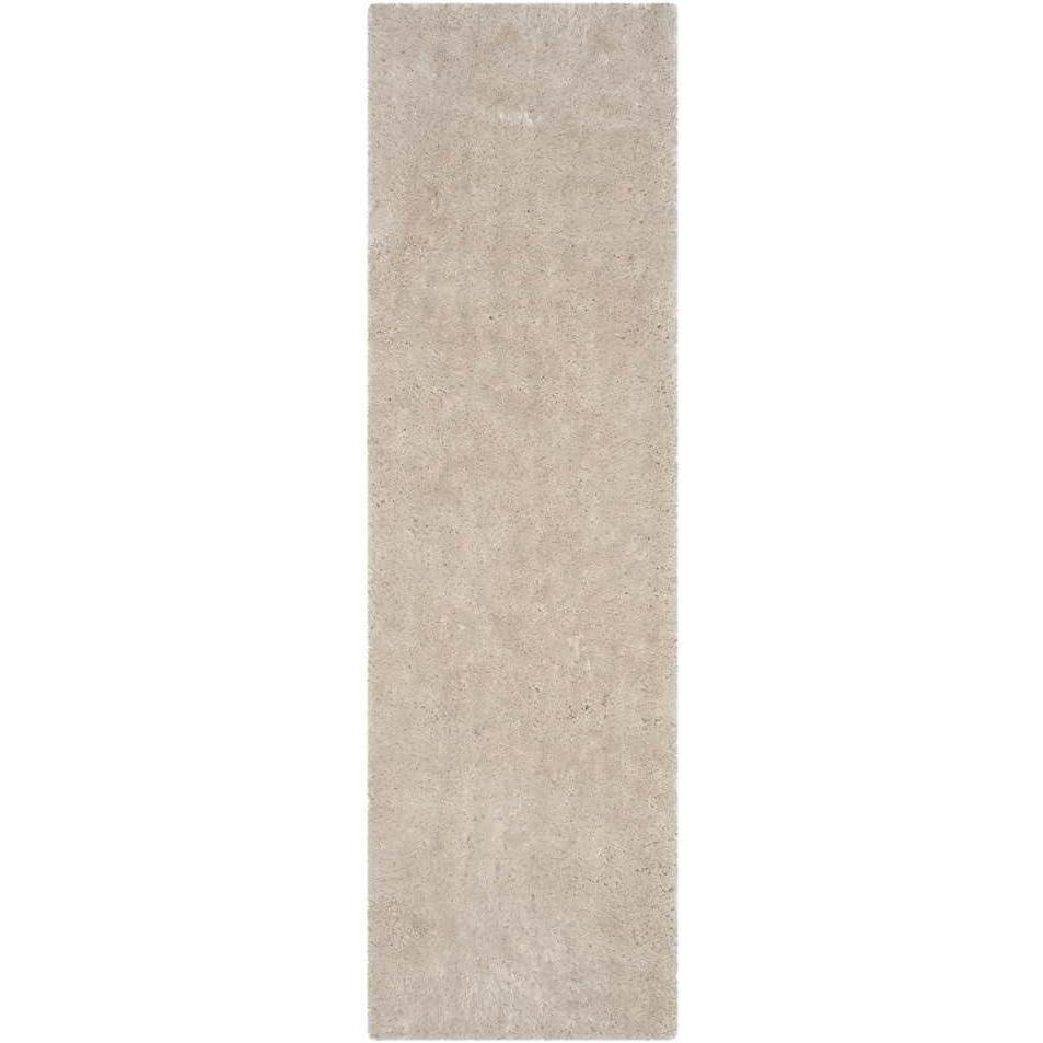 image:imageSAFAVIEH Luxe Shag Collection Area Rug  5 x 8 Ivory Handmade Glam 32inch Thick Ideal for High Traffic Areas in Living Room Bedroom SGX160ABone
