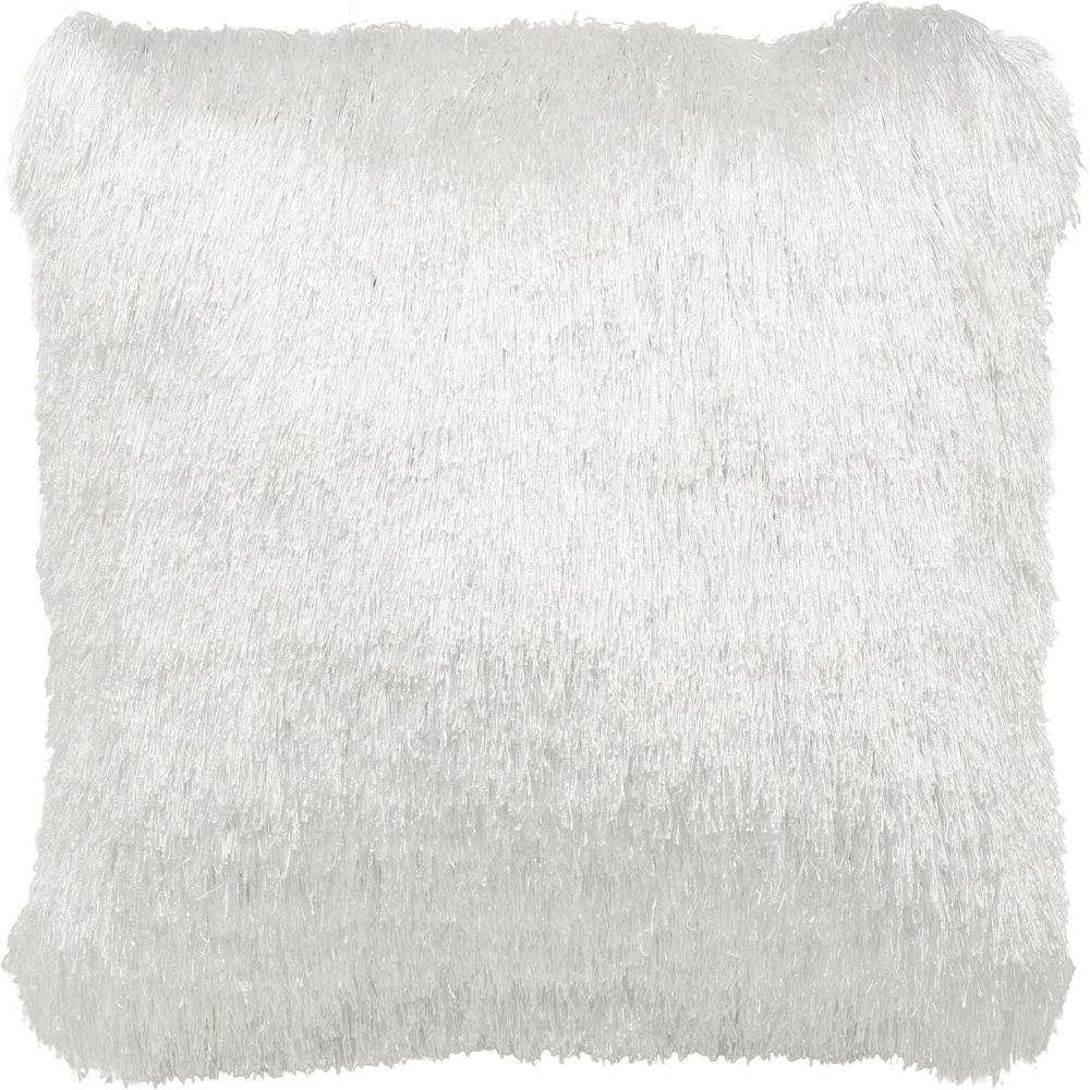 image:imageSAFAVIEH Soleil IndoorOutdoor Shag Throw Pillow 22x22 ChampagnePearl