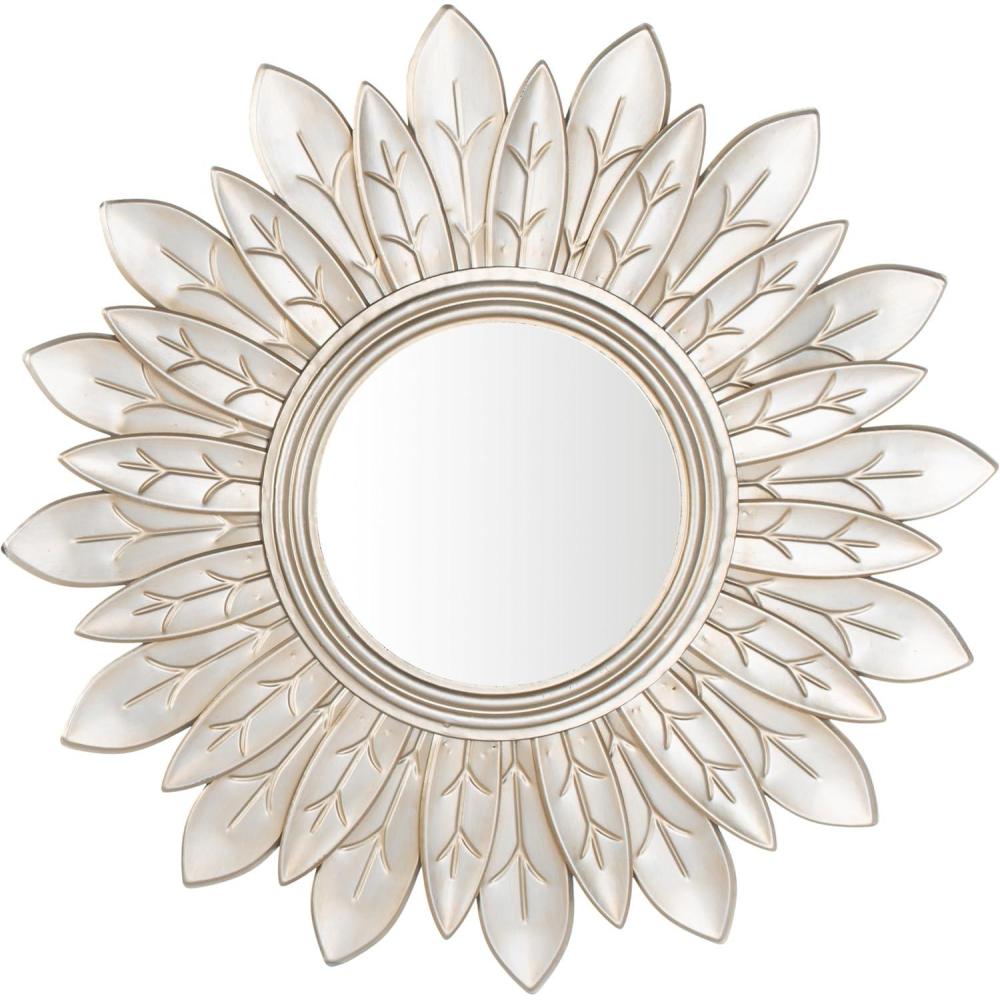 image:imageSafavieh Home Alba Champagne Flower Sunburst 30inch Decorative Accent MirrorChampagne