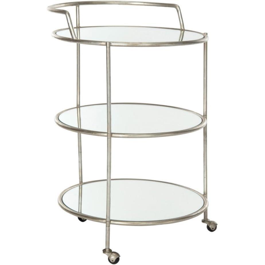 image:imageSafavieh Home Collection Dulcinea Silver Bar CartSilver Mirror