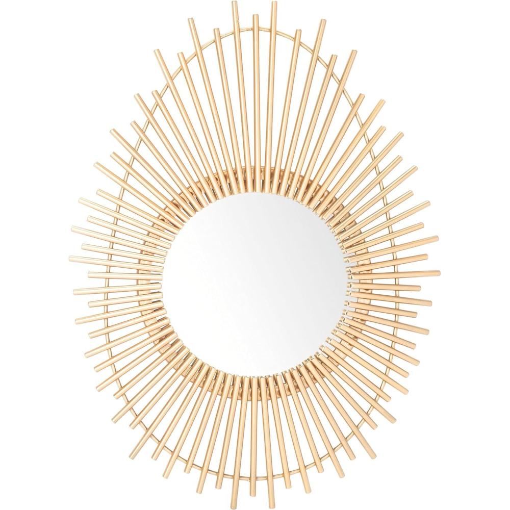 image:imageSafavieh Home Collection Harson 18inch Gold Vertical Oval Mirror
