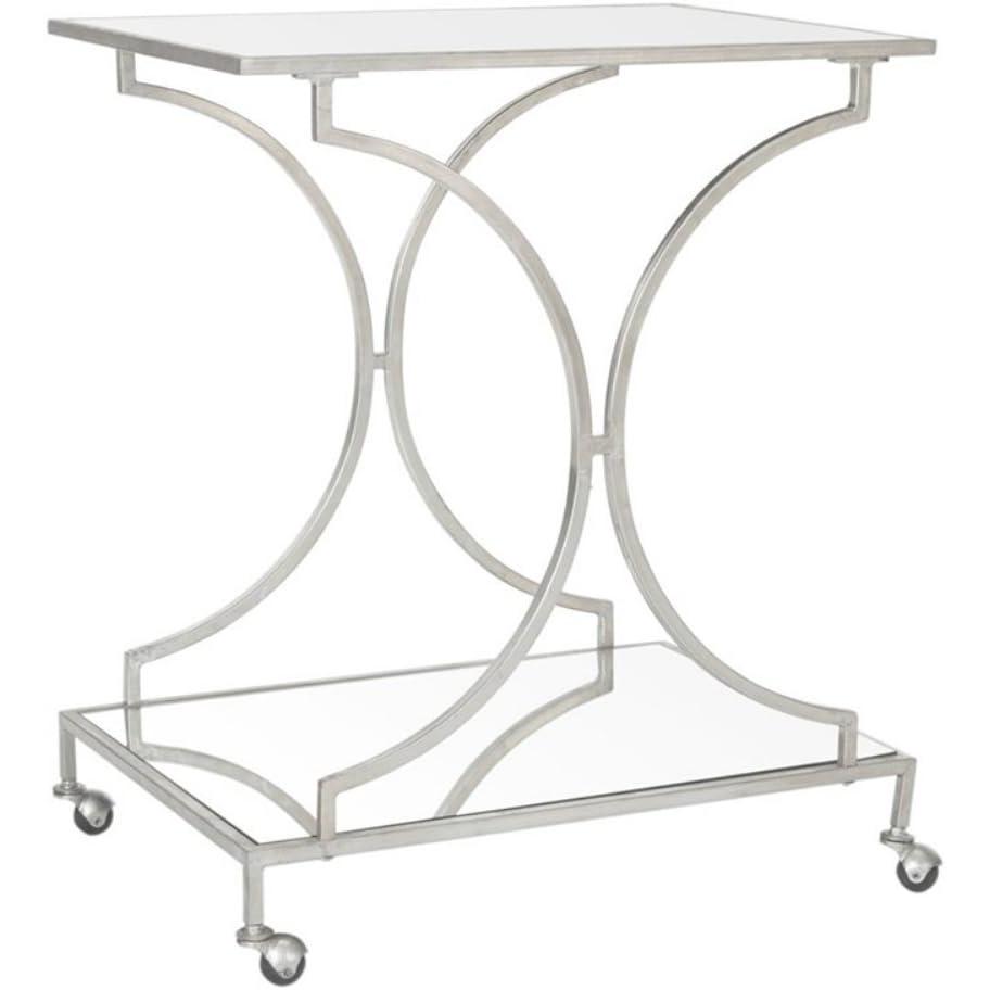 image:imageSafavieh Home Collection Ignatius Silver Bar CartSilver Mirror