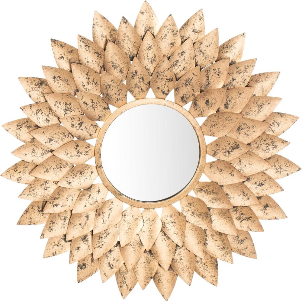 image:imageSafavieh Home Collection Lana 27inch Gold Sunburst Round Mirror