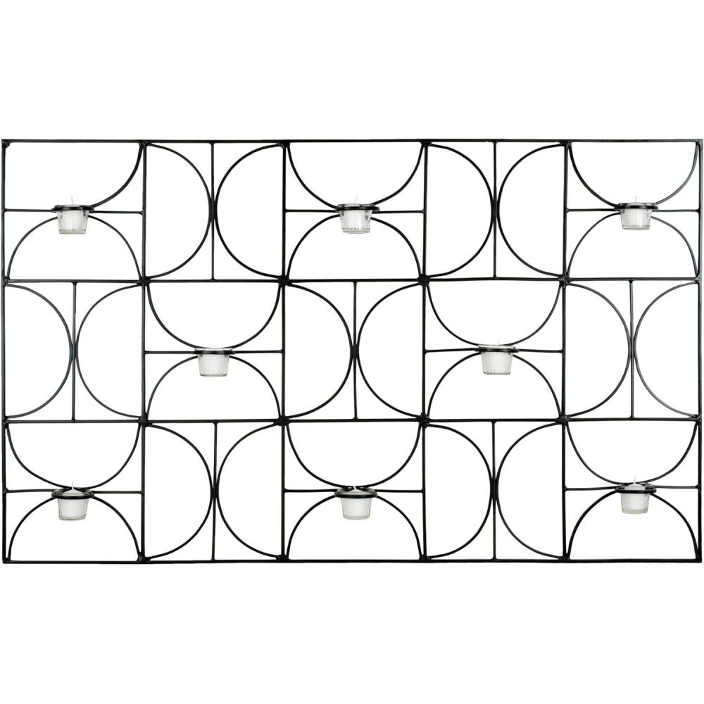 image:imageSafavieh Wall Art Collection Flourished Square Candle Holder Wall Sconce