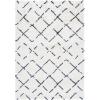 SAFAVIEH Area Rug 8×10 – Arizona Shag Collection – Large – Ivory & Beige, Moroccan Boho Design, Non-Shedding & Easy to Clean, Ideal for Living Room, Bedroom, Dining Space (ASG743A)(Ivory/Slate)