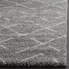 SAFAVIEH Area Rug 8×10 – Arizona Shag Collection – Large – Ivory & Beige, Moroccan Boho Design, Non-Shedding & Easy to Clean, Ideal for Living Room, Bedroom, Dining Space (ASG743A)(Grey/Ivory)