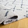 SAFAVIEH Area Rug 8×10 – Arizona Shag Collection – Large – Ivory & Beige, Moroccan Boho Design, Non-Shedding & Easy to Clean, Ideal for Living Room, Bedroom, Dining Space (ASG743A)(Ivory/Slate)