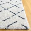 SAFAVIEH Area Rug 8×10 – Arizona Shag Collection – Large – Ivory & Beige, Moroccan Boho Design, Non-Shedding & Easy to Clean, Ideal for Living Room, Bedroom, Dining Space (ASG743A)(Ivory/Slate)