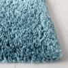 SAFAVIEH Area Rug 8×10 – August Shag Collection – Large – White, Solid Pattern, Non-Shedding & Easy Cleaning, Plush Thick Pile, Ideal for Living Room, Bedroom, Dining Space (AUG900A)(Turquoise)
