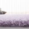 SAFAVIEH Area Rug 8×10 – August Shag Collection – Large – White, Solid Pattern, Non-Shedding & Easy Cleaning, Plush Thick Pile, Ideal for Living Room, Bedroom, Dining Space (AUG900A)(Lilac)