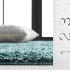 SAFAVIEH Area Rug 8×10 – August Shag Collection – Large – White, Solid Pattern, Non-Shedding & Easy Cleaning, Plush Thick Pile, Ideal for Living Room, Bedroom, Dining Space (AUG900A)(Green)