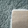 SAFAVIEH Area Rug 8×10 – August Shag Collection – Large – White, Solid Pattern, Non-Shedding & Easy Cleaning, Plush Thick Pile, Ideal for Living Room, Bedroom, Dining Space (AUG900A)(Aqua)