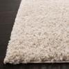 SAFAVIEH Area Rug 8×10 – August Shag Collection – Large – White, Solid Pattern, Non-Shedding & Easy Cleaning, Plush Thick Pile, Ideal for Living Room, Bedroom, Dining Space (AUG900A)(Beige)