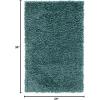 SAFAVIEH Area Rug 8×10 – August Shag Collection – Large – White, Solid Pattern, Non-Shedding & Easy Cleaning, Plush Thick Pile, Ideal for Living Room, Bedroom, Dining Space (AUG900A)(Green)