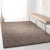 SAFAVIEH Area Rug 8×10 – August Shag Collection – Large – White, Solid Pattern, Non-Shedding & Easy Cleaning, Plush Thick Pile, Ideal for Living Room, Bedroom, Dining Space (AUG900A)(Taupe)