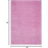 SAFAVIEH Area Rug 8×10 – August Shag Collection – Large – White, Solid Pattern, Non-Shedding & Easy Cleaning, Plush Thick Pile, Ideal for Living Room, Bedroom, Dining Space (AUG900A)(Pink)