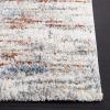 SAFAVIEH Area Rug 8×10 – Berber Shag Collection – Large – Blue Rust & Ivory, Modern Design, Non-Shedding & Easy Cleaning, Plush Thick Pile, Ideal for Living Room, Bedroom, Dining Space (BER577A)(Blue Rust/Ivory)