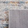 SAFAVIEH Area Rug 8×10 – Berber Shag Collection – Large – Blue Rust & Ivory, Modern Design, Non-Shedding & Easy Cleaning, Plush Thick Pile, Ideal for Living Room, Bedroom, Dining Space (BER577A)(Blue Rust/Ivory)
