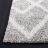 SAFAVIEH Area Rug 8×10 – Berber Shag Collection – Large – Ivory & Grey, Moroccan Design, Non-Shedding & Easy Cleaning, Plush Thick Pile, Ideal for Living Room, Bedroom, Dining Space (BER574G)(Ivory/Grey)