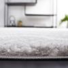 SAFAVIEH Area Rug 8×10 – Berber Shag Collection – Large – Ivory & Grey, Moroccan Design, Non-Shedding & Easy Cleaning, Plush Thick Pile, Ideal for Living Room, Bedroom, Dining Space (BER574G)(Ivory/Grey)