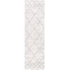 SAFAVIEH Area Rug 8×10 – Berber Shag Collection – Large – Ivory & Grey, Moroccan Design, Non-Shedding & Easy Cleaning, Plush Thick Pile, Ideal for Living Room, Bedroom, Dining Space (BER574G)(Grey/Ivory)