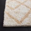 SAFAVIEH Area Rug 8×10 – Berber Shag Collection – Large – Ivory & Grey, Moroccan Design, Non-Shedding & Easy Cleaning, Plush Thick Pile, Ideal for Living Room, Bedroom, Dining Space (BER574G)(Ivory/Beige)