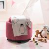 SAFAVIEH Baby Collection Ozzie Penguin Grey and Coral 32″ x 40″ Cotton Throw Blanket