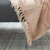 SAFAVIEH Becks Fringe Throw Blanket, 60″x72″, Copper/Beige(Copper / Beige)