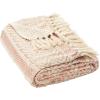 SAFAVIEH Becks Fringe Throw Blanket, 60″x72″, Copper/Beige(Copper / Beige)
