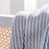 SAFAVIEH Brenton Fringe Throw Blanket, Blue/White