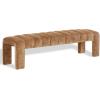 SAFAVIEH Couture Collection – Bellisima Dark Green Channel Tufted Chenille Bench, Modern Upholstered Accent Seating (SFV5127K)(Amber)