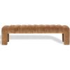 SAFAVIEH Couture Collection – Bellisima Dark Green Channel Tufted Chenille Bench, Modern Upholstered Accent Seating (SFV5127K)(Amber)