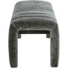 SAFAVIEH Couture Collection – Bellisima Dark Green Channel Tufted Chenille Bench, Modern Upholstered Accent Seating (SFV5127K)(Dark Green)