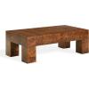 SAFAVIEH Couture Collection – Betharose Walnut Burl Wood Coffee Table, Modern Rectangular Living Room Centerpiece (SFV2220A)(Walnut Burl)