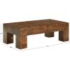 SAFAVIEH Couture Collection – Betharose Walnut Burl Wood Coffee Table, Modern Rectangular Living Room Centerpiece (SFV2220A)(Walnut Burl)
