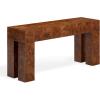 SAFAVIEH Couture Collection – Betharose Walnut Burl Wood Console Table, Modern Entryway & Living Room Accent (SFV2221A)(Walnut Burl)