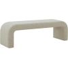 SAFAVIEH Couture Collection – Caralynn Brown Chenille Upholstered Bench, Modern Waterfall Curved Silhouette, Fully Assembled (SFV5027S)(Light Brown)