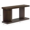 SAFAVIEH Couture Collection – Claramay Walnut Cerused Oak Console Table, Modern Wood Entryway & Living Room Accent (SFV2223B)(Walnut)