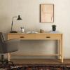 SAFAVIEH Couture Collection – Jaylessa Natural 2-Drawer Desk, Modern Workspace with Storage (SFV2217A)(Natural)