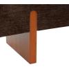 SAFAVIEH Couture Collection – Kandiss Brown Chenille Bench with Brown Wood Legs, Modern Upholstered Seating (SFV5117C)