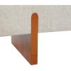 SAFAVIEH Couture Collection – Kandiss Taupe Chenille Bench with Brown Wood Legs, Modern Upholstered Seating (SFV5117B)