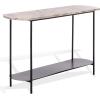 SAFAVIEH Couture Collection – Macklyn Light Brown & Black Oval Console Table, Fully Assembled (SFV5771A)(Light Brown/Black)