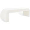 SAFAVIEH Couture Collection Caralynn Mid-Century Modern Ivory Boucle Bench (Fully Assembled)