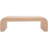 SAFAVIEH Couture Collection Caralynn Mid-Century Modern Tan Faux Lamb’s Wool Bench (Fully Assembled)