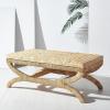 SAFAVIEH Couture Collection Caycee Coastal Tropical Natural Water Hyacinth Solid Wood Table (Fully Assembled)