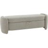 SAFAVIEH Couture Collection Danianna Light Brown Boucle Storage Ottoman (Fully Assembled)(Light Brown)