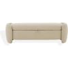 SAFAVIEH Couture Collection Danianna Light Brown Boucle Storage Ottoman (Fully Assembled)(Oatmeal)