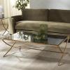 SAFAVIEH Couture Collection Debbie Brass Metal Rectangle Coffee Table (Fully Assembled)(Brass/Black)