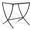 SAFAVIEH Couture Collection Debbie Silver Square Metal Accent Table (Fully Assembled)(Black)