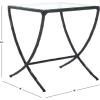 SAFAVIEH Couture Collection Debbie Silver Square Metal Accent Table (Fully Assembled)(Black)
